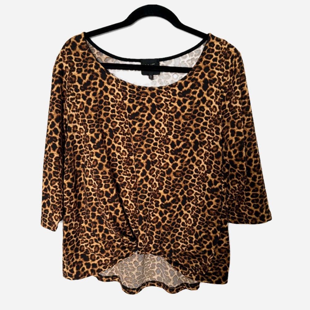W5-XL-Leopard Print Women's Top